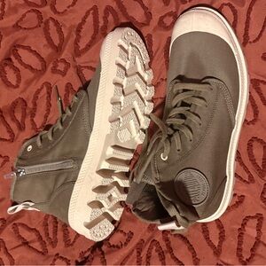 Palladium Organic Casual Sneakers in Olive
